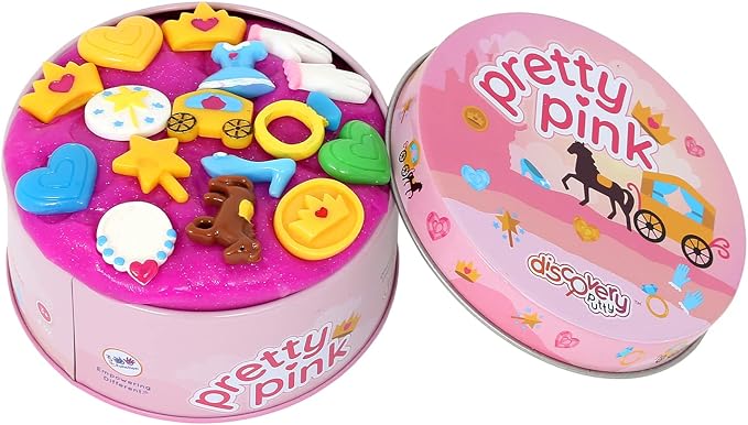 Fun & Function Discovery Putty - Hidden Princess Pieces, Sensory Therapy Play Putty for Special Needs Kids - Pretty Pink Set
