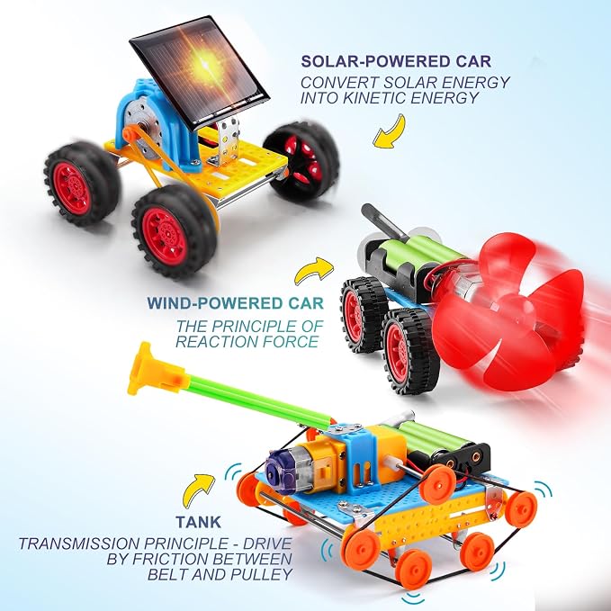Robot STEM Kits for Kids Age 6-8 8-10, STEM Toys for Boys Crafts Ages 8-13 | Science Building Kits for Kids 5-7 8-12, Robotics Engineering Experiments, 8 9 10 11 12-14 Year Old Boys Girls Birthday Gifts