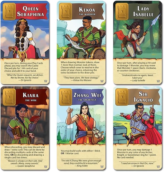 Castle Panic: Crowns and Quests | Expansion | Board Game for Adults and Family | Cooperative | Ages 8+ | for 1 to 6 Players | Average Playtime 45 Minutes | Made by Fireside Games