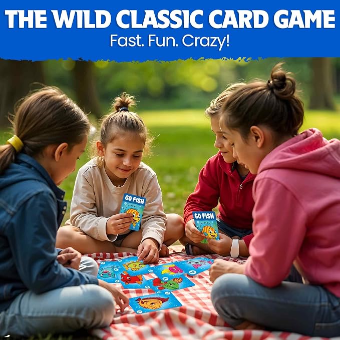 Quokka Go Fish Card Game for Kids Ages 4–8 – Fun Family Game with Cute Animals, Perfect for Travel, Playdates, Family Time – Educational & Engaging Playing Cards for Kids, Easy to Learn, Fast to Play