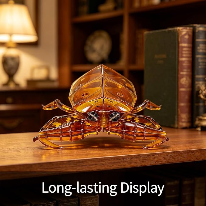 3D Acrylic Insect Puzzle DIY Bug Model Kit Animal STEM Gift | Building Kits Craft Figurine Sculpture Nature Decoration Educational Display Toys for Kids Teens and Adults (Giant Water Bug)