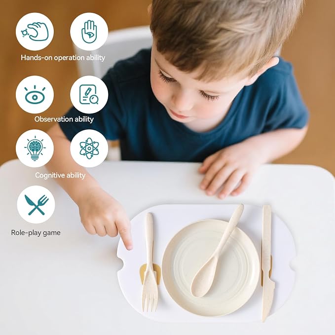 bopoobo 2-in-1 Sensory Table Kitchen Play Top - Grill & Stove with Plates Montessori-Inspired Kitchen Helper Tray Tiny Chef's Ultimate Kitchen Station - Double-Sided Sensory Play Fun
