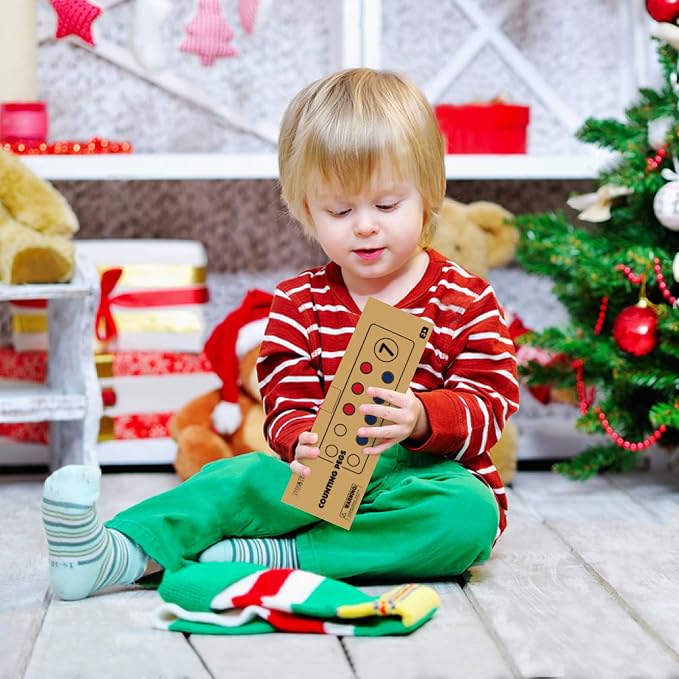 DINORUN Montessori Toys for 3 4 5 Year Old Boy Girl Birthday Gifts - Counting Peg Board for Kids 3-5-7 - Wooden Learning Math and Numbers Manipulatives Materials for Preschool Teacher Classroom