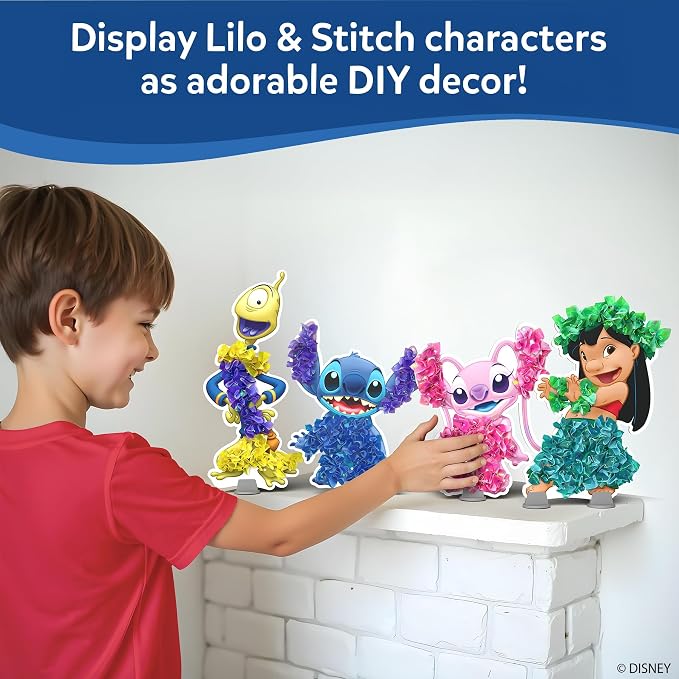 Skillmatics Poke-in Art – Lilo & Stitch, Wood Craft Kit, Gift for Kids | DIY Mess-Free Room Decor, Fine Motor Skills, Screen-Free Fun, Travel Activity, Girls & Boys Ages 4, 5, 6, 7, 8, 9