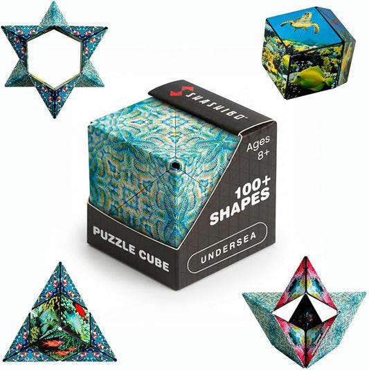 Shashibo DODECA Magnetic Puzzle Cube, Stress Relief Fidget Toy | 100+ Possible Shapes, Sensory Fidget Toy For Adults & Kids, Fun Shape Shifting Puzzle Box For All Ages