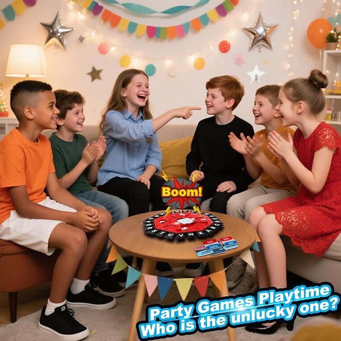 Word Game,Family Board Games with 2 Modes,220 Topics,Fast-Paced Letter Game | Pressing Games for Kids Adults Families,2–8 Players Home,Party,Classroom,Travel,with 220 Topic Categories,24 Letters,35 Cards