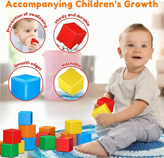 KAEILORU Magnetic Blocks 32PCS Magnetic Building Block for Toddler Age 3-5 | Magnet Cubes STEM Educational Sensory Montessori Toys 1-3 Christmas Birthday Gifts for Kids Ages 3 4 5 6 Year Old Boys Girls