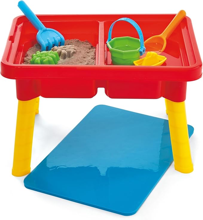 Kidoozie - Sand 'n Splash Activity Table | Scoop, pour and build at stand-up height - dual sensory bins with a cover for backyard mornings or playroom days, Ages 2+