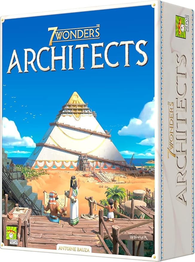 Asmodee 7 Wonders Architects - Shape History with Your Ingenious Wonders, Civilization Strategy Game for Kids and Adults, Ages 8+, 2-7 Players, 25 Minute Playtime | Build an ancient Wonder through fast, accessible strategy gameplay. Ages 8+, 2-7 Player...