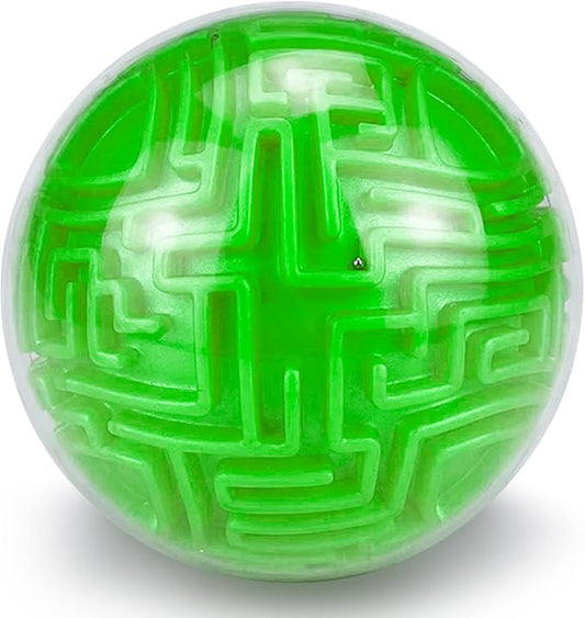 3D Maze Ball Puzzle Games Toys for Kids Age 6 7 8+ Boys Girls Gifts Ideas | Gravity Brain Teaser Puzzle Game Toy for Boy Girl, High Difficulty Challenge Maze Game for Road Trips, Birthday Gift (Green)