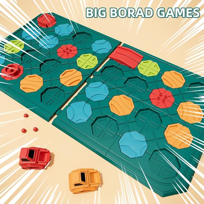 burgkidz Montessori STEM Toys for Kids: Logical Road Builder Board Game | 180+ Brain Teaser Puzzles on 8 Mega Boards - Develops Logic Skills for Preschoolers - Montessori Gifts for Boys Ages 3-8