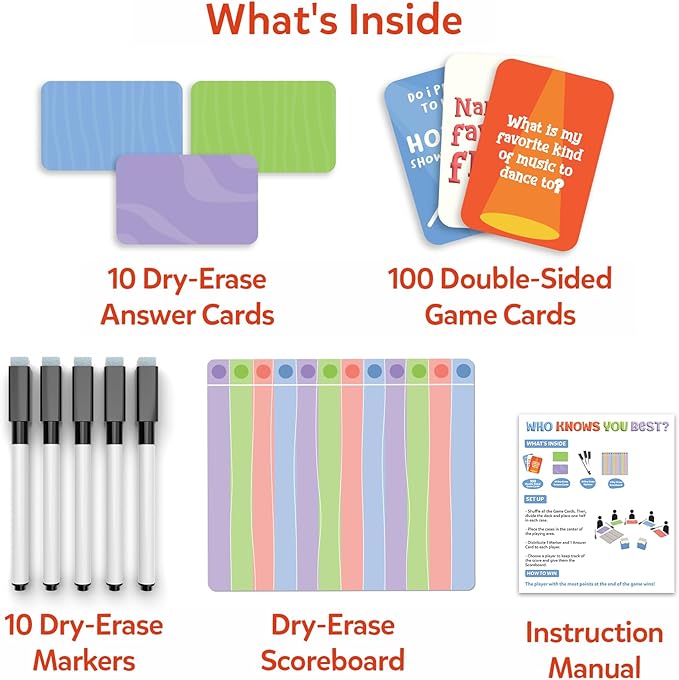 Skillmatics Who Knows You Best? – Card & Board Game for Family Game Nights | Conversation Game for Kids, Boys, Girls, Teens & Adults, Fun for Parties, 200 Questions, Gift for Ages 8, 9, 10 and Up