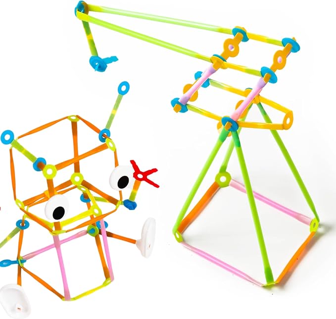 Strawbees Imagination Kit I Building Toys I Straws and Connectors | Creative STEM learning at home and school, Education learning tool, Maker construction toy