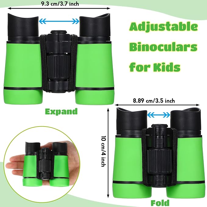 Yunsailing 6 Pcs Binoculars for Kids for Age 3-12 Years | Binoculars, Shock Proof Toy, Outdoor, Gift ,Hunting Folding, Small Telescope, for Bird Watching Learning Exploration