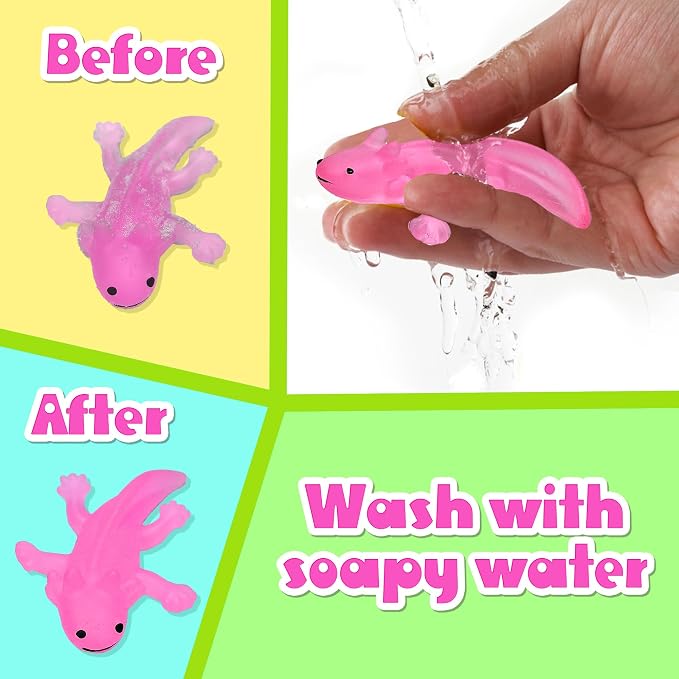 AGENTLAN Axolotl Sensory Bin with Sensory Sand, Axolotl Toys for Kids | Gift for boys and girls, sand kit for kids, sensory Toys for toddlers ages 3-8, indoor outdoor play