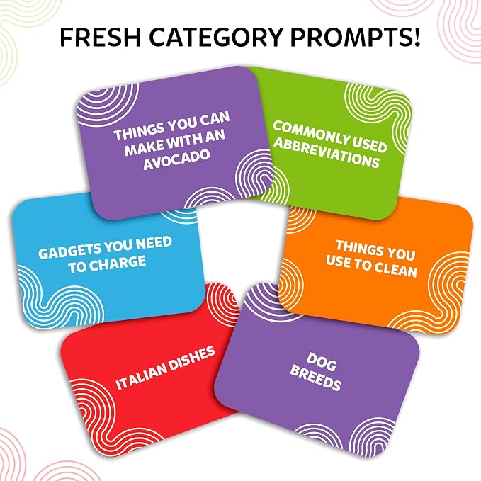 Skillmatics First to 5 – Board & Card Category Game with a Twist | Perfect for Parties, Family, Game Night, Quick Thinking, Gifts for Kids, Teens & Adults, Ages 8, 9, 10 & Up, 2–8 Players
