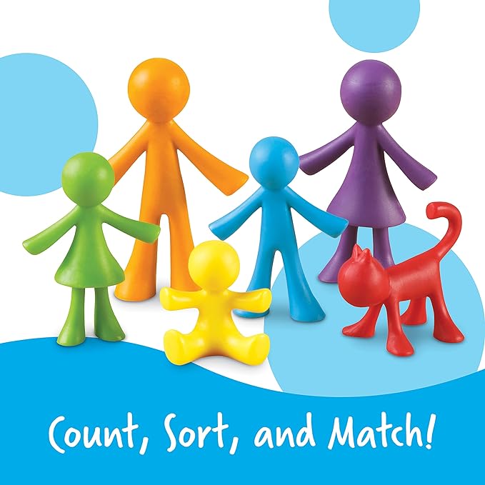 Learning Resources All About Me Family Counters | Toddler Sensory Toys, Preschool Activities, Classroom Must Haves, Math Manipulatives, Social Emotional Games, Fine Motor