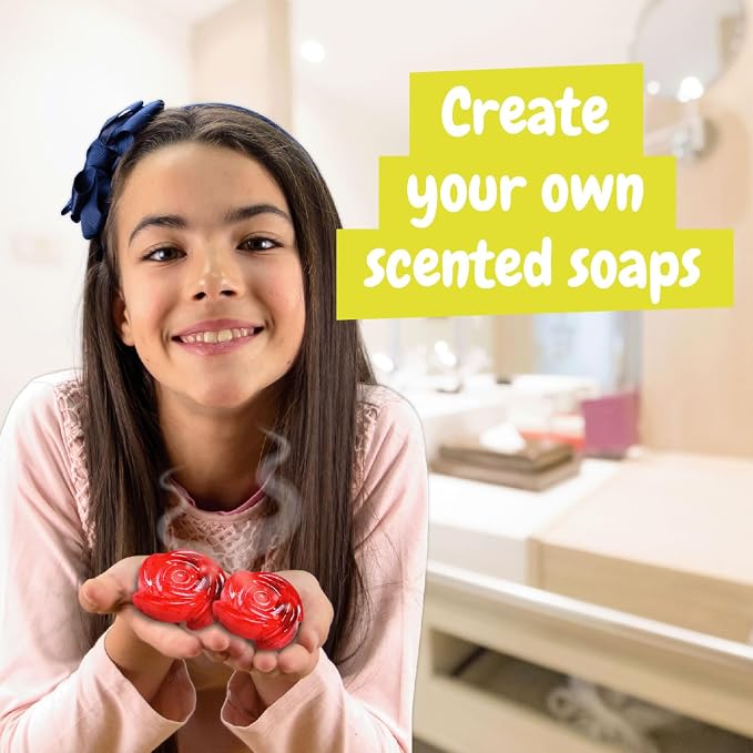 Science4you Perfumes & Soaps - Perfume and Soap Making Kit for Kids - Educational Science Kits with 12 Science Experiments - Craft Sets for Girls and Boys - Science Kits for Kids Age 8 9 10+