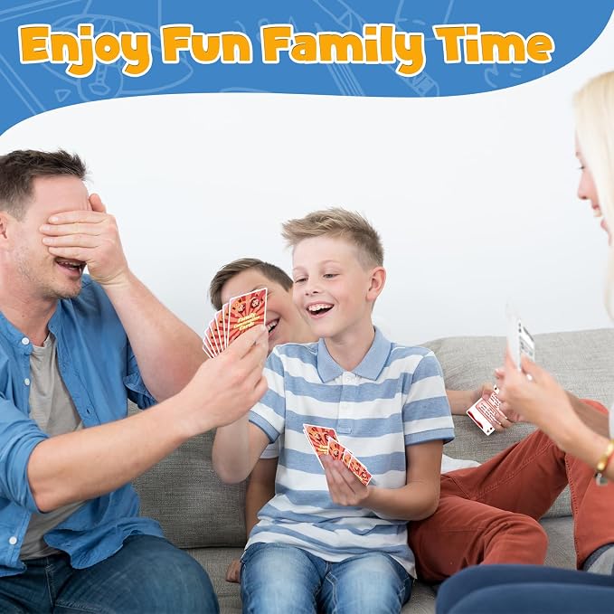 Kasfalci Family Conversation Cards, Conversation Starter Cards, Playing Question Card Games for Families, Family Board Games, Dinner Table & Road Travel Activities for Kids, Teens and Adults