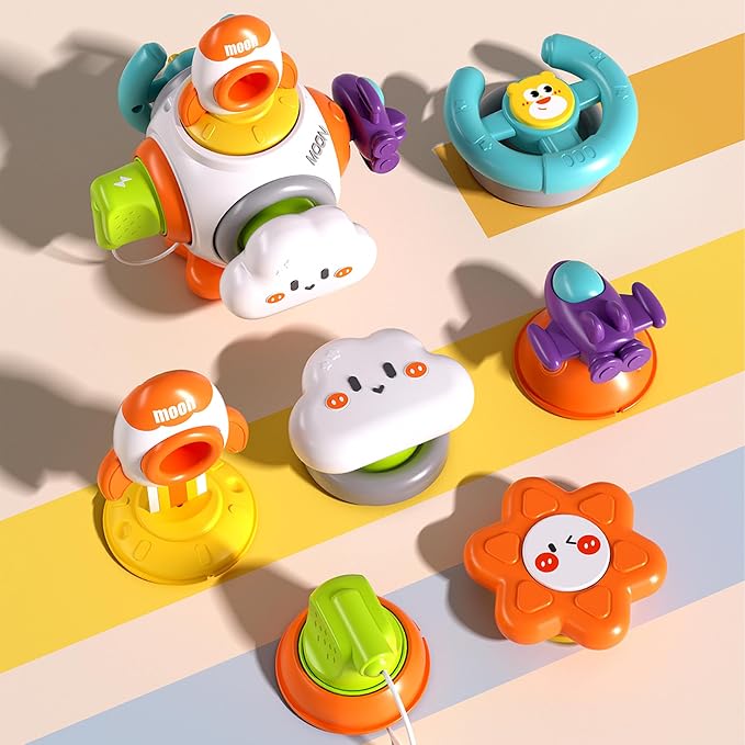 Montessori Toys for 1 Year Old Boy Girl, Busy Cube Sensory Toy Toddlers 1-3 | Busy Board, Baby Travel Airplane Car Activities Essential, Birthday Gift for 6 9 12 18 Months, Learning Fine Motor Skills
