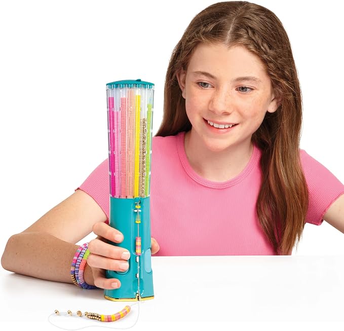 Make It Real: Swift Clicks - Heishi Bracelet Maker - 2047pc, DIY Jewelry Craft Kit, Design & Make 23 Bead Bracelets, Rotate-Click-Wear, Girls Kids 8+