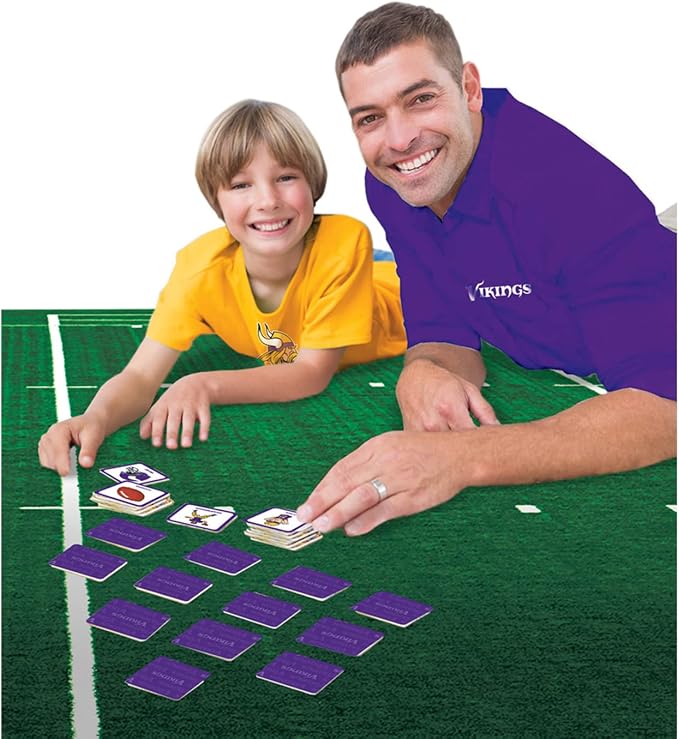 MasterPieces Officially Licensed NFL Minnesota Vikings Picture Matching Card Game for Kids and Families