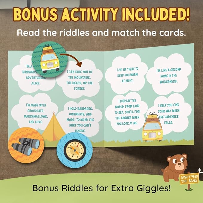 Matching Game - Memory Games for Kids Ages 4-8 - Memory Matching Games for Toddlers 3-5 - Kids Camping Toys - Preschool Board Game - Preschool Learning Activities - Easter Toys for Toddlers Gifts