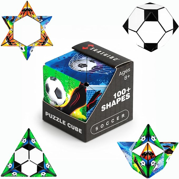 Shashibo DODECA Magnetic Puzzle Cube, Stress Relief Fidget Toy | 100+ Possible Shapes, Sensory Fidget Toy For Adults & Kids, Fun Shape Shifting Puzzle Box For All Ages
