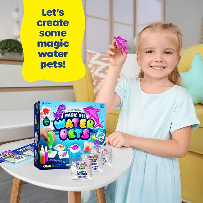 Magic Gel Water Pets Solution Refill - 3 Pack Magic Elf Toy Powder Kit | Aqua Fairy Optimized Solution for DIY Squishy Maker Set - Compatible with Most Water Gel Kits