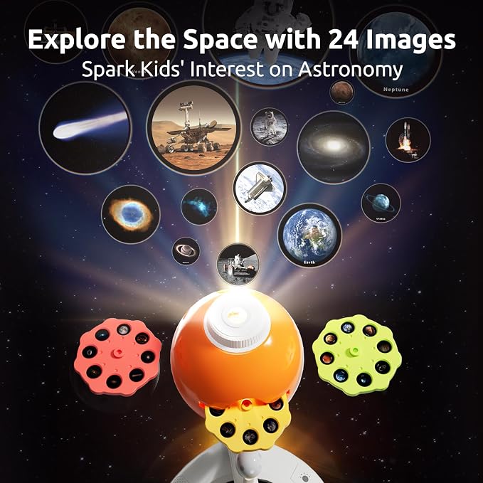 Science Can Solar System for Kids, Interactive Talking Solar System Model | HD Space Projector w/ 8 Planets, Bilingual EN/FR, Knowledge & Quiz Mode, STEM Space Toys Gifts for 6 7 8 9 10 Years Old Boys
