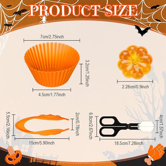 Jenaai 154 Pcs Halloween Sensory Bin Fillers Fine Motor Toys Sorting Games | Halloween Sensory Bin Counting Items, 2 Kids Tweezers 140 Spider Bat Skull Vase Fillers, 10 Sorting Cups 2 Scissor Clips