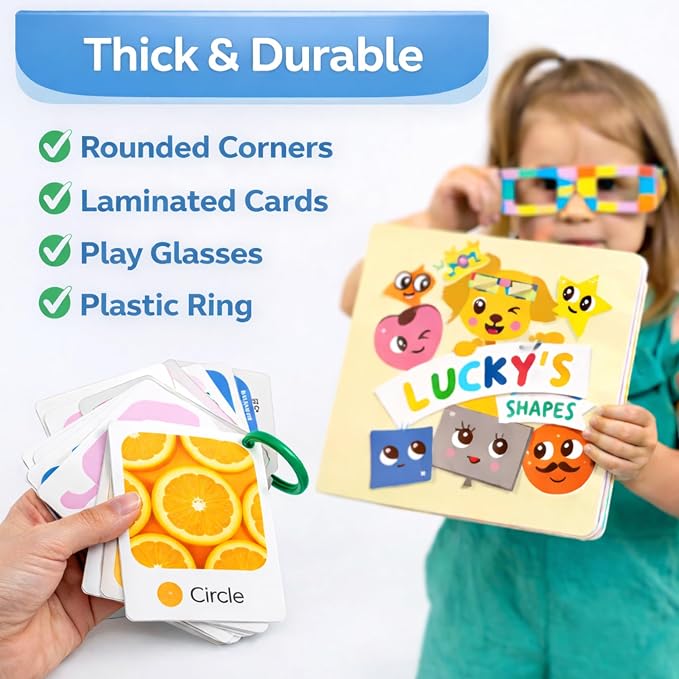 TOYVENTIVE Educational Books, Flash Cards, and Puzzles - Birthday Gifts for 1, 2, 3, and 4 Year Old Boys, Toddler Learning Toys and Activities
