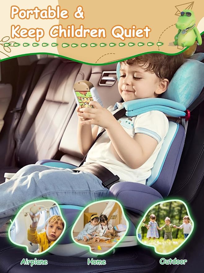 16-Piece Rotating Puzzles for Kids 4-6, Toddlers Puzzles 3+, Road Trip, Airplane Activities Game, Travel Toys - Brain Teaser, Fine Motor Skills, Birthday Gifts Boys & Girls