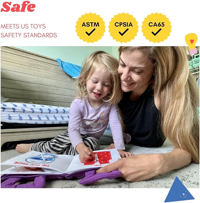 BAVY Quiet Book, Montessori Busy Board Book, Airplane Toy for Toddlers 2-4 | Car and plane activities, quiet book, travel busy book, toddlers 2 3 4, quiet time, 10 activities, birthday gift idea