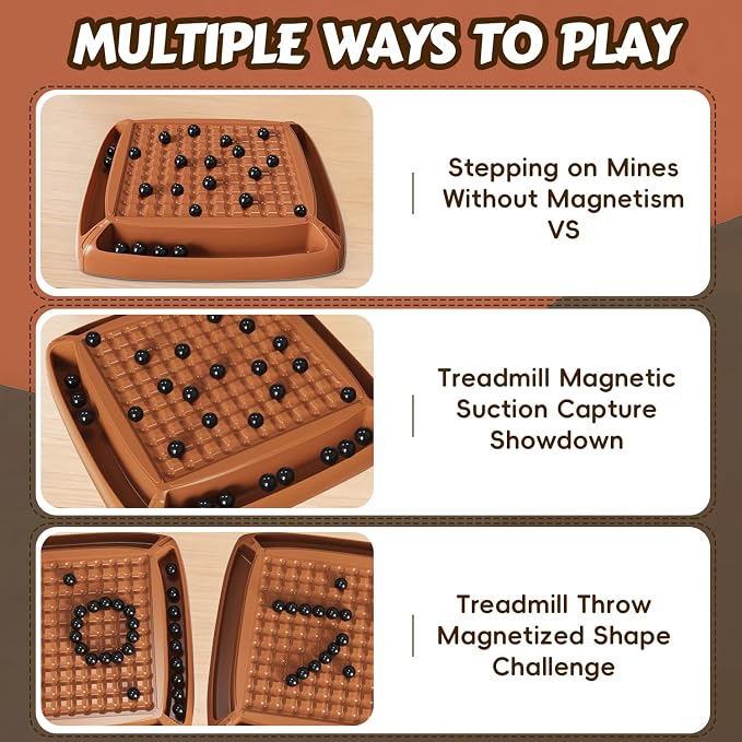 Magnet Game, Magnetic Game Board Games for Kids 8-12 and Adults, Magnet Chess Set Family Games Ideal for Family and Friend Games Night, 2-4 Players