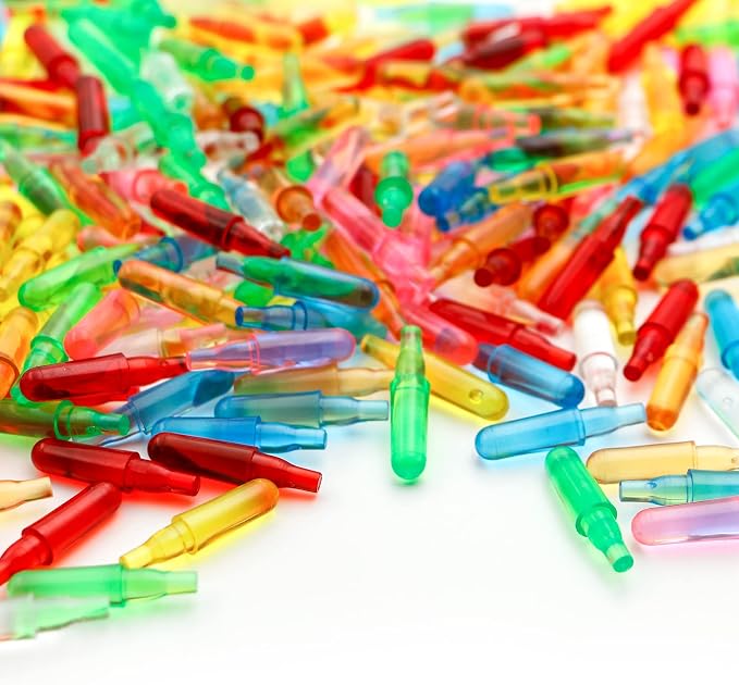RioRand Refill Pegs 280 PCS for Magic Light Up Board | Glowing Pegs with 7 Colors,Creative Play Light Bright Toys for Kids 4 Years and Up