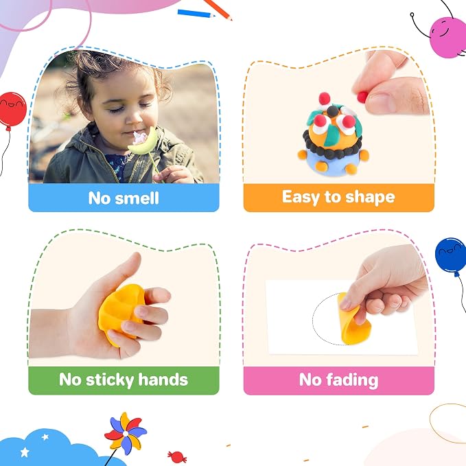 Aestd-ST Air Dry Clay 90 Colors, Modeling Clay for Kids, DIY Magic Clay | Molding Clay Kit, 4 Sculpting Tools, Resealable bags, Non-Sticky Soft, Super Light, Arts & Crafts Gift for Boys Girls Kids