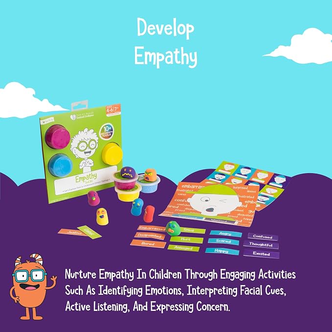 Open The Joy Empathy Builder Toolkit for Kids Ages 4+ Social Emotional Learning Toys, Emotional Intelligence Activities, Feelings Learning Kit, Therapy Tools for Children, Screen-Free Educational Gift