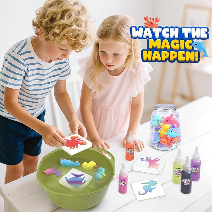 Magic Water Elf Craft Kits, Squishy Toys Arts and Crafts for Kids Girls | Squishy Making Kit, DIY Squishies Water Pets, Toddler Kids Toys Birthday Boys Girl Gifts, Crafts for Kids Ages 3 4-6 4-8 8-12