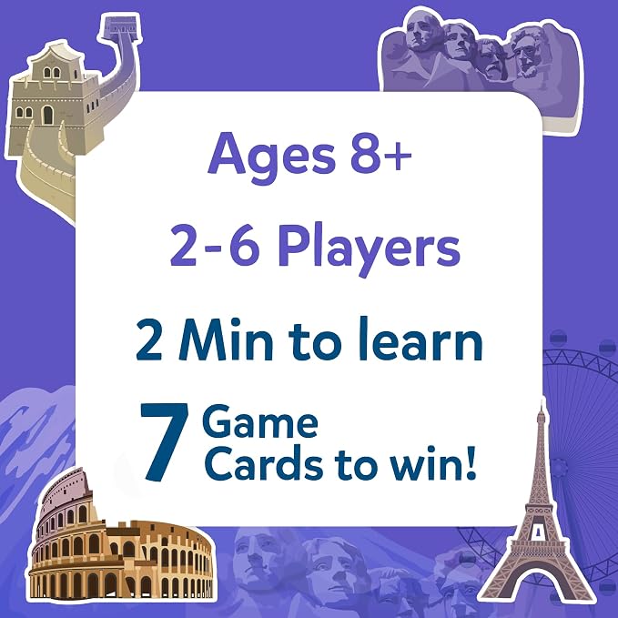 Skillmatics Guess in 10 Legendary Landmarks – Educational Travel Toy | For Boys, Girls & Kids Who Love Card Games, Geography, History & Trivia, Gift for Ages 8, 9, 10 & Up