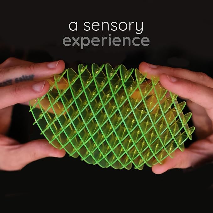 Morf Worm 3D Sensory Figgy Fidget Toy, Green, Small | Quiet Fidget Toy: Sensory Figgy toy for focus and stress relief; satisfying tactile play for classrooms, desks, and travel