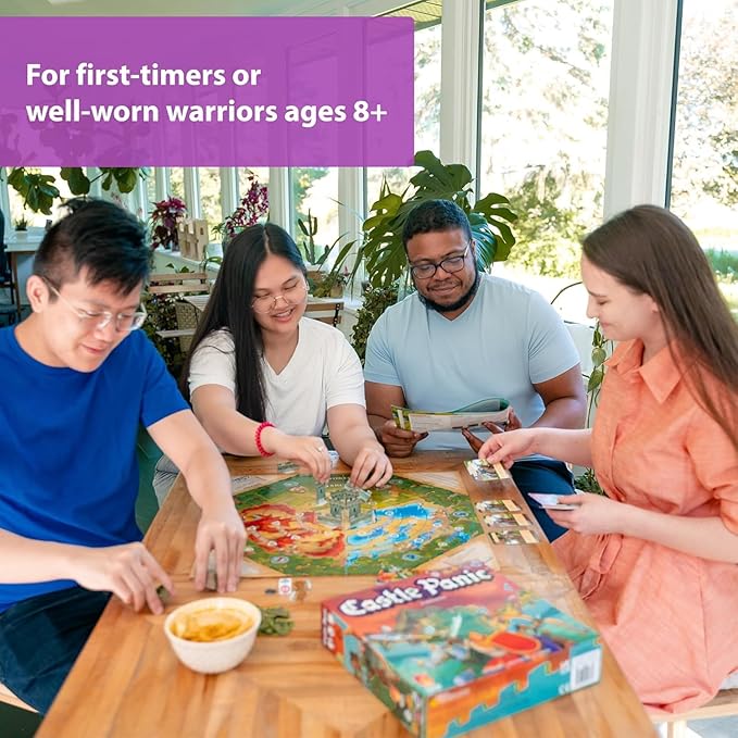 Fireside Games Castle Panic 2nd Edition Fantasy Board Game | Cooperative tower defense, Ages 8+, 1-6 players, Fantasy theme, Family strategy, Standalone game