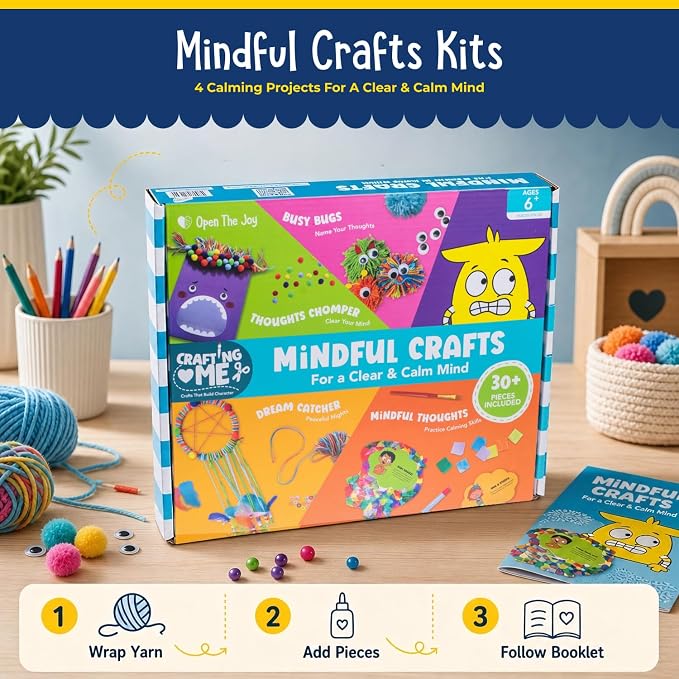 Open The Joy Mindful Crafts Kit – Kids Emotional Regulation & Art