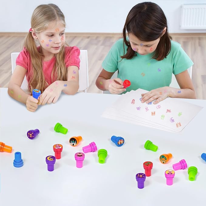 Cinrobiye 24 Pcs Ramadan Stampers Party Favor Set, Cute Islamic Theme Stamps for Kids Ramadan Celebration, Classroom Rewards, Eid Gifts, Goody Bag Fillers, Muslim Holiday Party Supplies