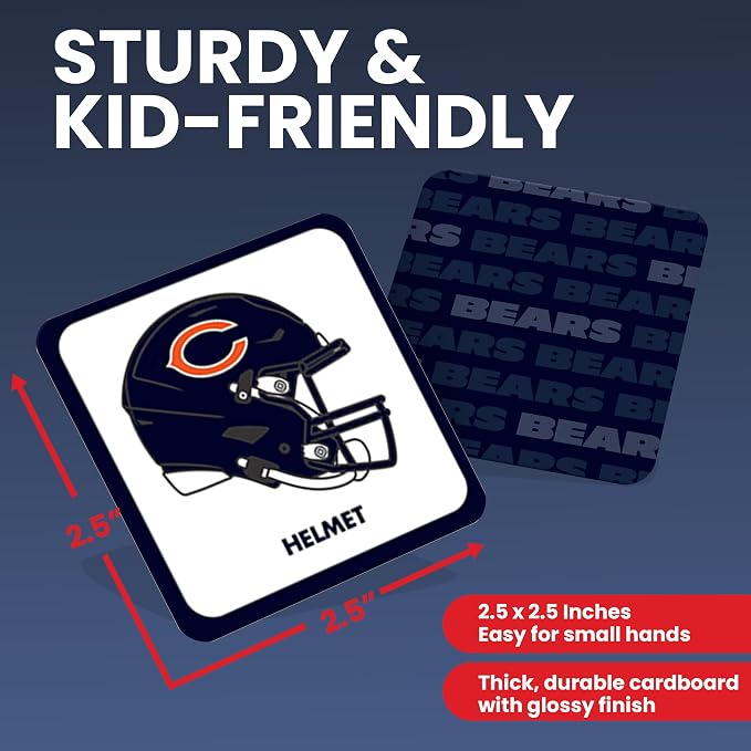 MasterPieces NFL Chicago Bears Matching Game - Fun Family Game for Kids - Officially Licensed NFL Product