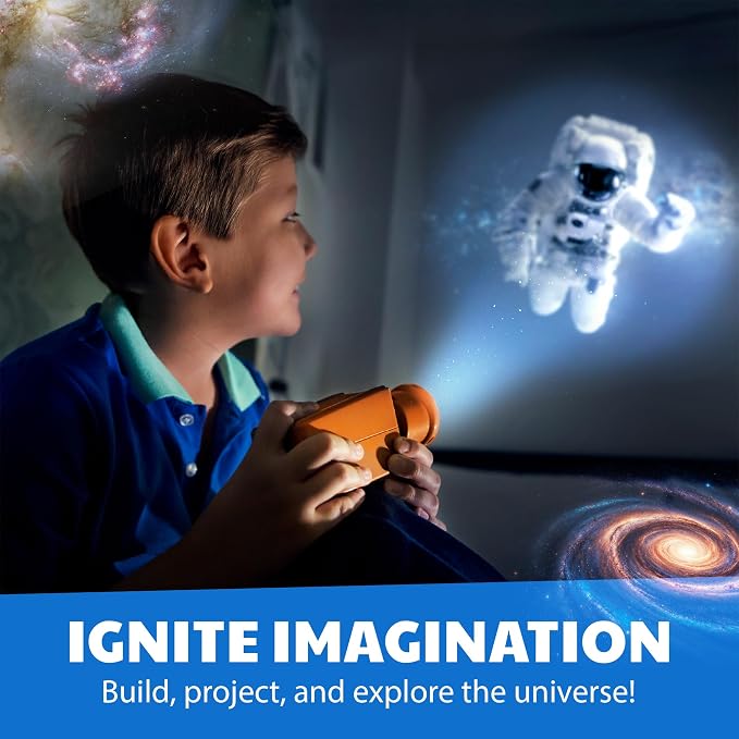 4M - STEAM Space Exploration - Build & Paint Solar System Planetarium Model, Assemble Space Toys Projector with Slides, Includes Glow Stars & Poster - Educational Science Planet Toys Kit, Kids Ages 5+ | Space Exploration STEAM Activity Kit for Kids
