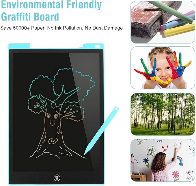 Kids Travel Essential 12 Inch LCD Writing Tablet for Kids, 2 Pack | Toys for Ages 3-8, Preschool Classroom Must Haves, Electronic Drawing Board, Birthday Gifts for Boys & Girls