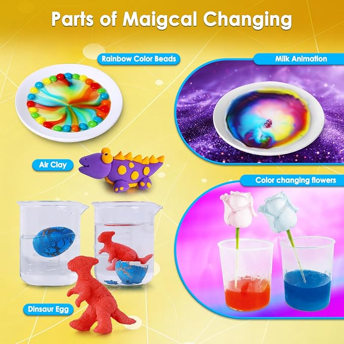 UNGLINGA Science Kits for Kids with 50 Experiments Chemistry Set