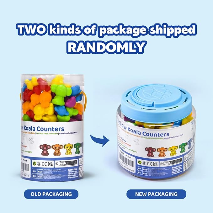 Pairez Toys Counting Toy for Toddlers, 60 Koala Counters with Sorting Bowls | Color Sorting Matching Game, Math Manipulatives, Preschool Homeschool & Classroom Early Learning Supplies, Kids Sensory Toys