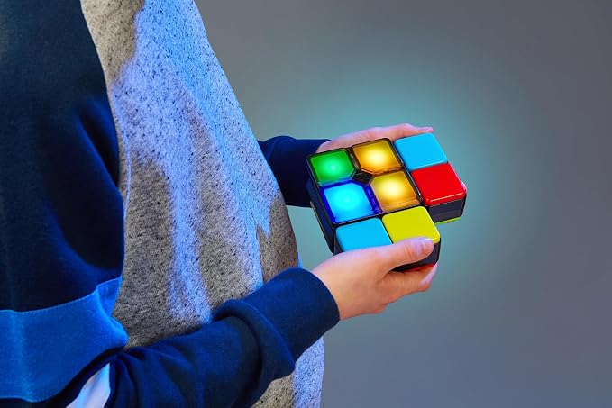 Moose Games Flipslide, Handheld Puzzle Game, Travel Toy Ages 8-13 | 4 modes (Speed, Multiplayer, Level, Memory) fast-paced puzzle fun; travel game and great gift for boys and girls ages 8-13